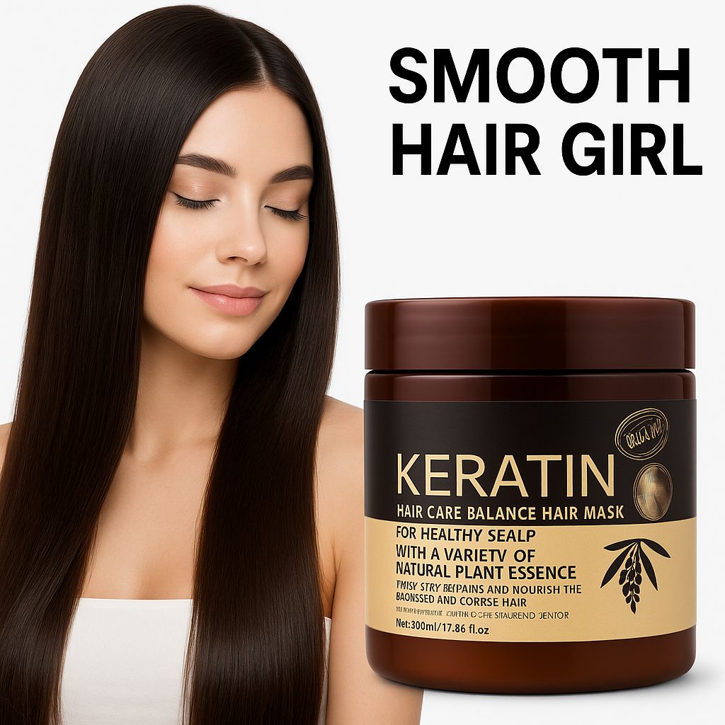 Smooth hair with KERATIN