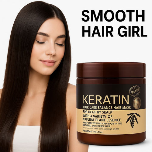 Smooth hair with KERATIN